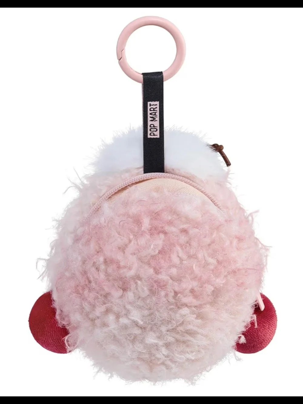 Eskulle Pink Plush Keychain AirPods Case – Cute Doll Design